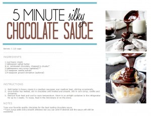 5 Minute Silky Chocolate Sauce-Ganache