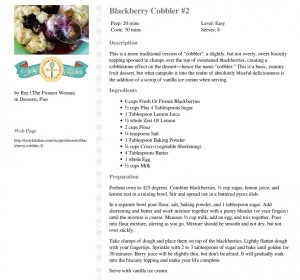 Blackberry Cobbler #2