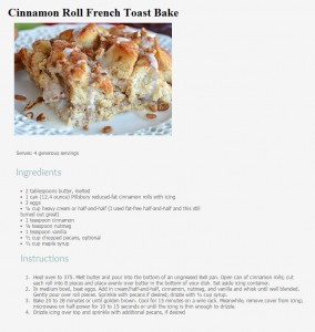 Cinnamon Roll French Toast Bake