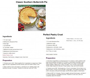 Classic Southern Buttermilk Pie