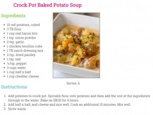 Crock Pot Baked Potato Soup