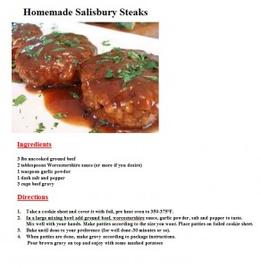 Homemade Salisbury Steaks